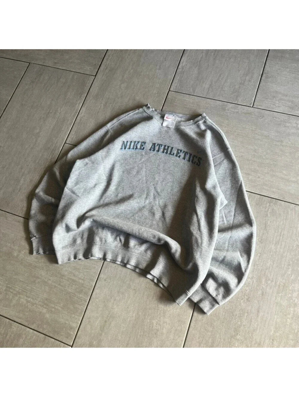 Vintage Nike Athletics Gray Crewneck Sweatshirt Size M Casual Streetwear